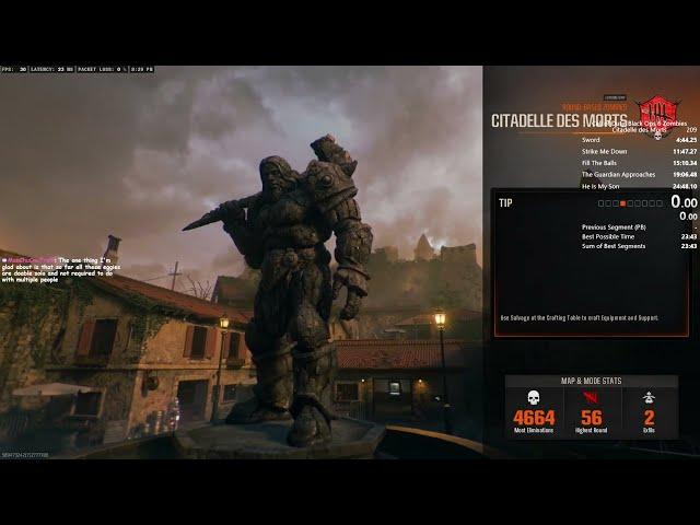 [BO6 Zombies] Citadelle des Morts EE Speedrun | 24:12