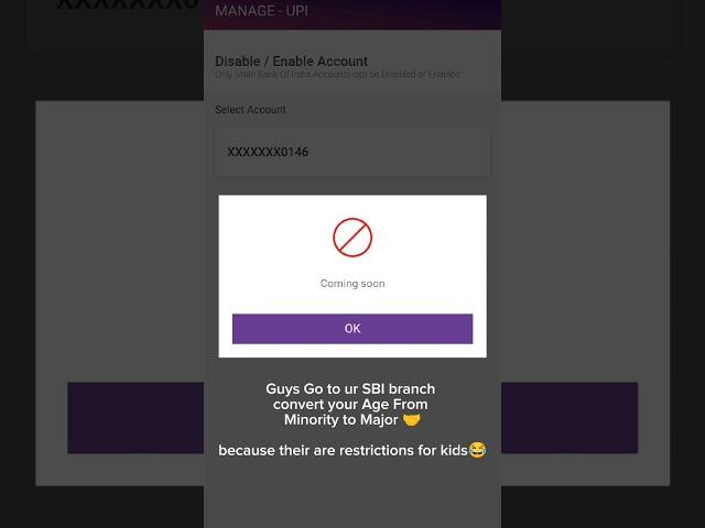 SBI Yono Account UPI Enable / Disable problem Coming Soon... #yono #upi #upicomingsoon