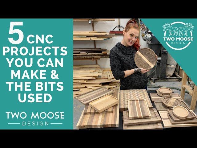 5 CNC Projects You Can Make On The Onefinity CNC - Two Moose Design