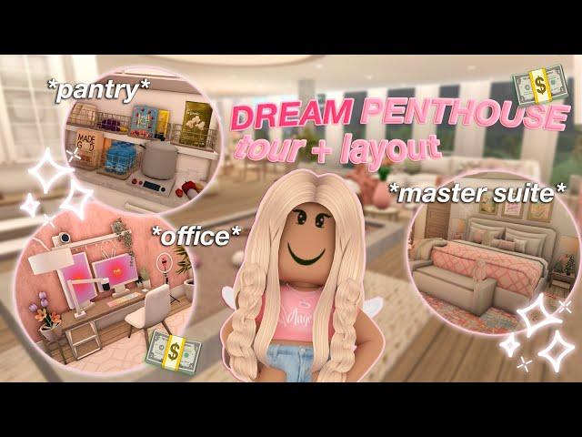 DREAM APARTMENT TOUR + LAYOUT | Roblox Bloxburg Roleplay | *WITH VOICE*