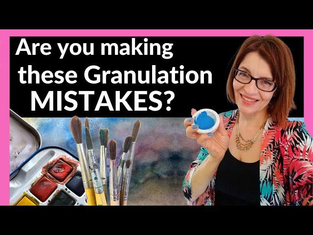 Granulating Watercolors (are you making these MISTAKES?)