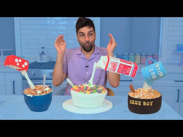 I Paid Bakeries $800 to Make Gravity Defying CEREAL CAKES!