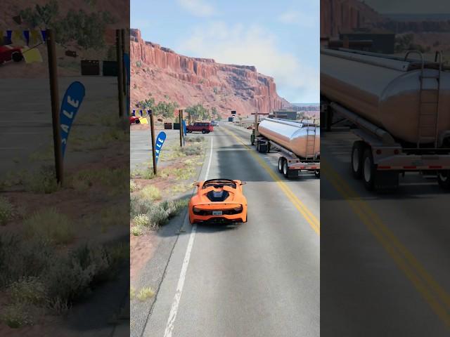 Realistic Highway Car Crashes #196 -BeamNG.Drive