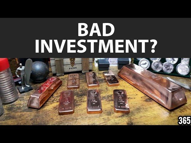 Do the high premiums make copper bullion bars, a BAD investment?