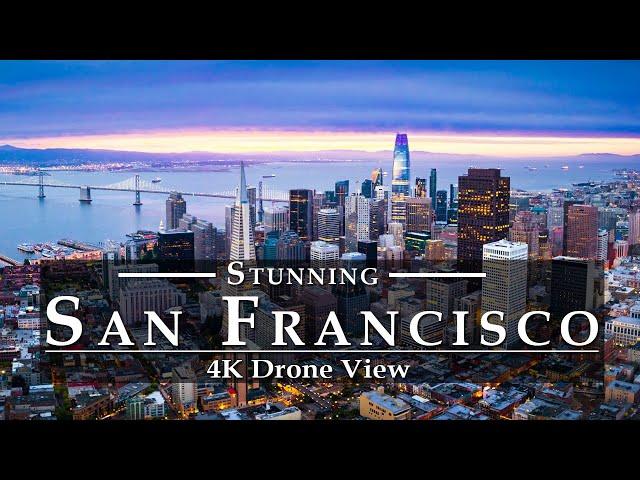 San Francisco  4K by Drone | Watch Amazing San Francisco 4K UHD Night - San Francisco Properties