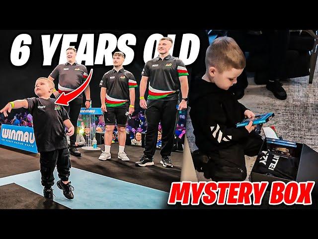 We Surprised The WORLD'S YOUNGEST Darts Fan !