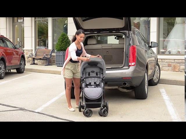 Evenflo Sibby Travel System, Stroller, Car Seat, Ride-Along Board, Oversized Storage Basket, 3-Panel