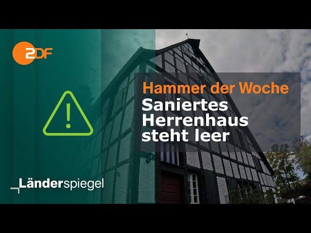 Saniertes Herrenhaus steht leer | Hammer der Woche vom 12.10.24 | ZDF