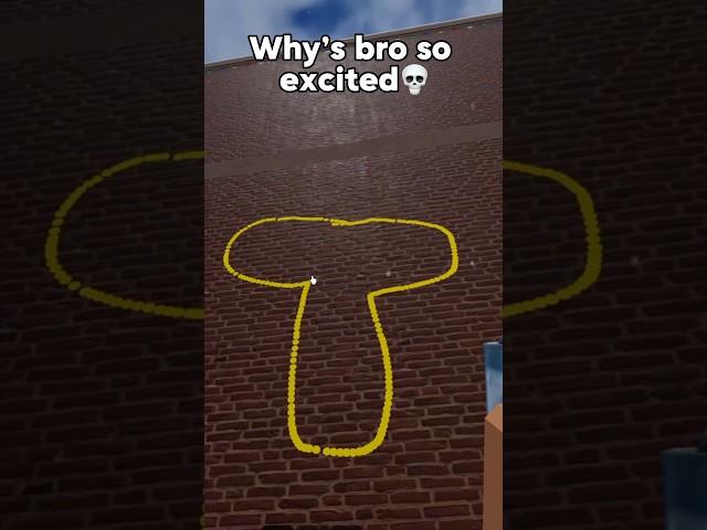 Why’s bro so excited #shorts #roblox #funny