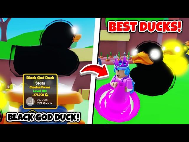 Upgrading From NOOB DUCK To BLACK GOD DUCK In Roblox Duck Army!