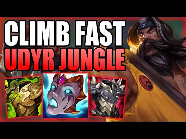 HOW TO USE THE POWER OF UDYR JUNGLE TO CLIMB OUT OF LOW ELO FAST! - Gameplay Guide League of Legends