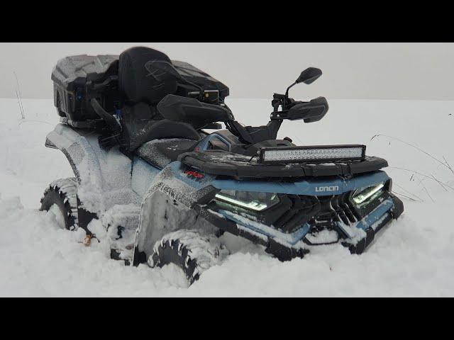 Loncin Xwolf 700 zimowa jazda winter ride