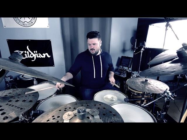 Zebra Drums full mahogany kit demo with Justin Scott