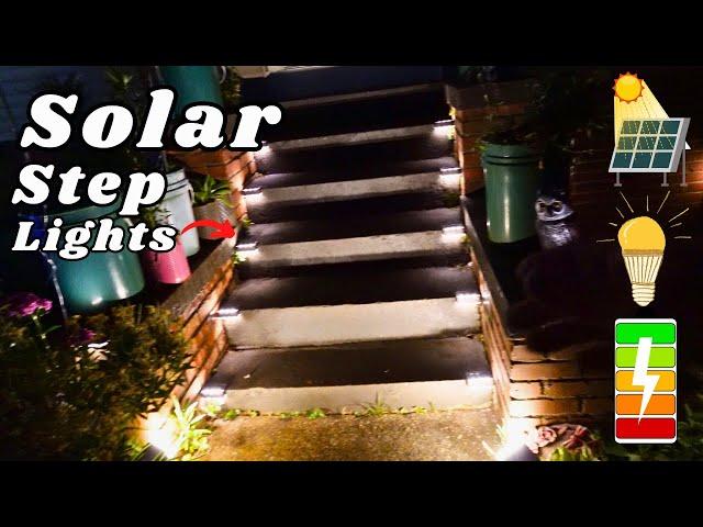 Amazon Solar Powered Outdoor Step Lights 16 Pack - Install/Review