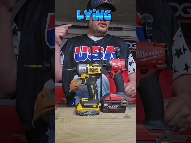 Did You Fall For This  ? I Bet You Did #milwaukee #dewalt #driver #screwdriver #tooltestraw #diy