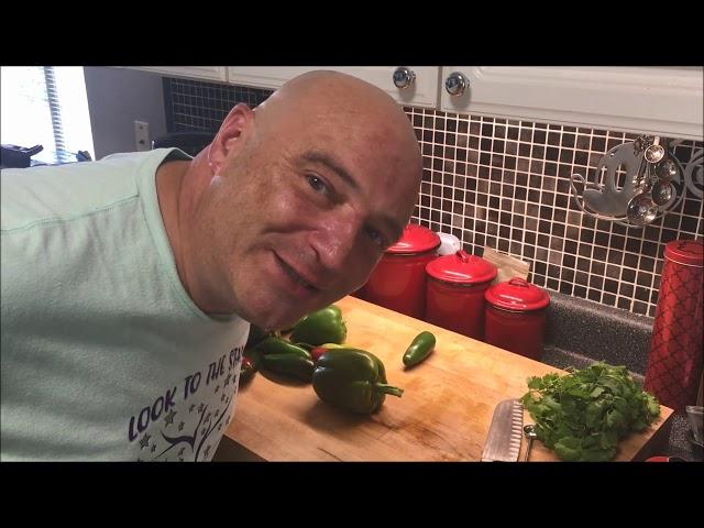 Making and Canning Salsa Verde with Green Tomatoes