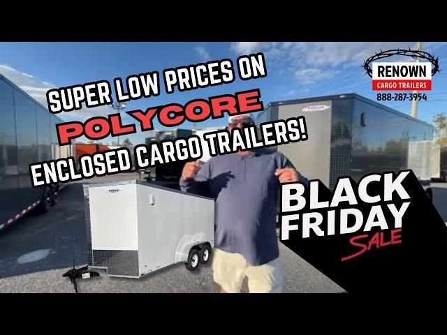  Black Friday POLYCORE Enclosed Cargo Trailer Sale – Lowest Prices GUARANTEED! 