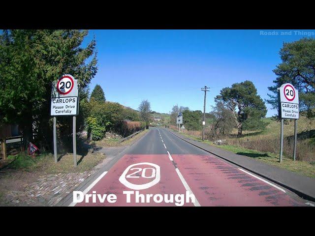 Carlops, Scottish Borders & Midlothian border, Scotland, UK. .....Drive-Through.