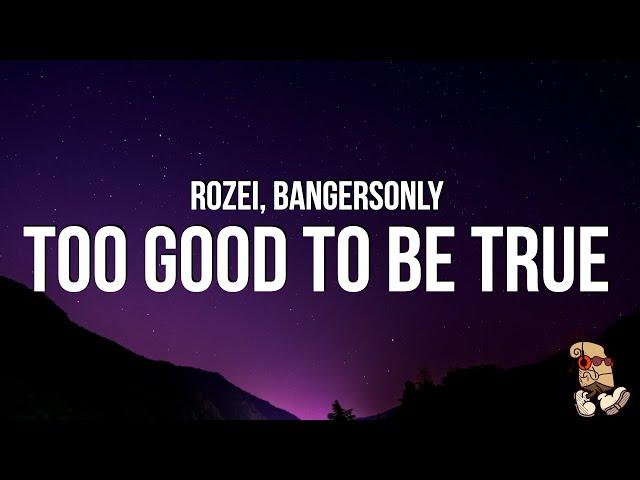 Rozei - too good to be true (Lyrics) w/ Bangers Only