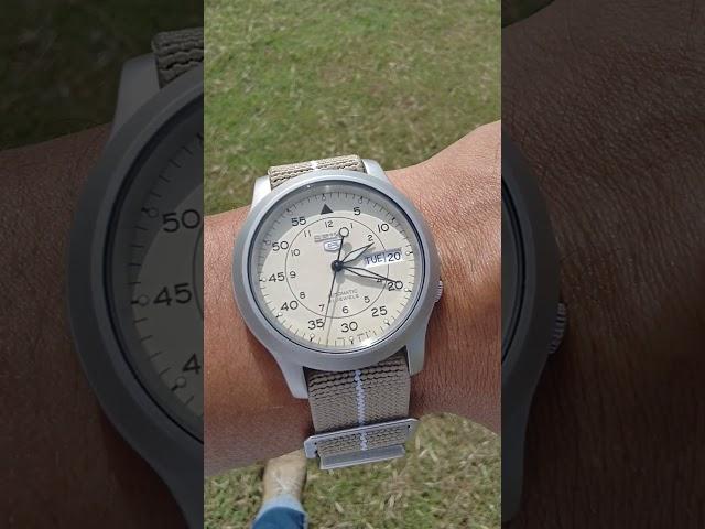 Beautiful & simple Seiko SNK803 #watches #affordablewatch #fieldwatch