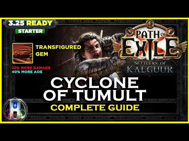 [PoE 3.25] LEAGUE STARTER - CYCLONE OF TUMULT SLAYER - PATH OF EXILE SETTLERS OF KALGUUR POE BUILDS