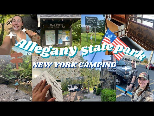 Allegany State Park | Bear Springs Hike and Bridal Falls | Chilled & Chatty Camping Vlog