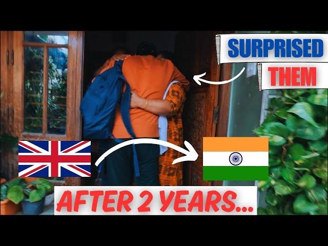 Surprise visit back home | UK to India after 2 Years | Family Reaction