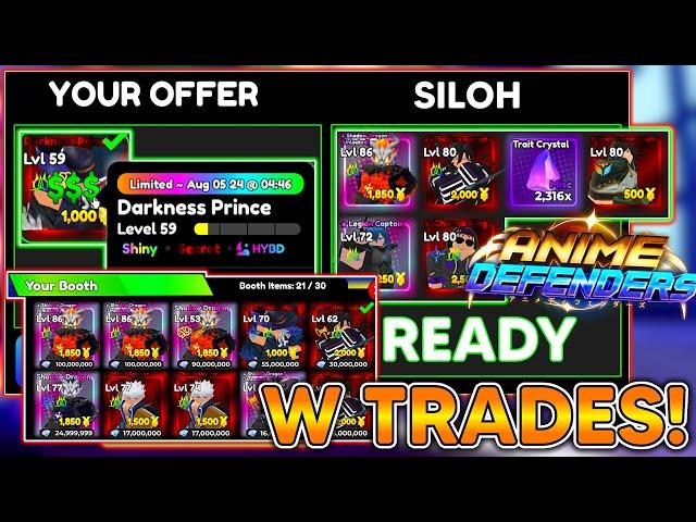 ANIME DEFENDERS! WIN TRADES! GETTING INSANE OVERPAYS! EASY MILLION PROFITS In Anime Defenders