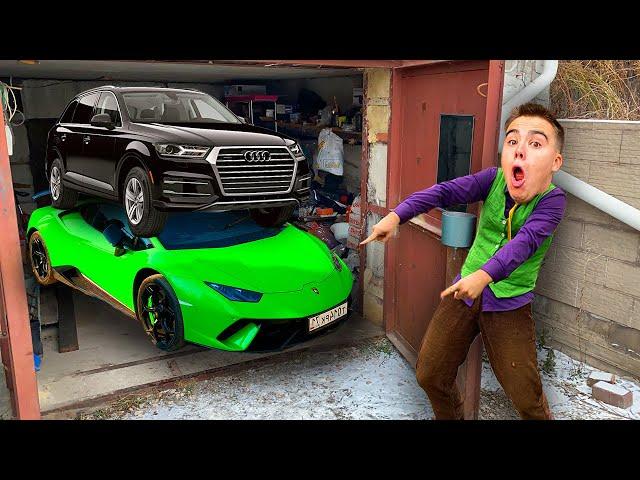 Mr. Joe Found MAGIC REMOTE & Conjured Camaro & Audi & Lamborghini in GARAGE 13+