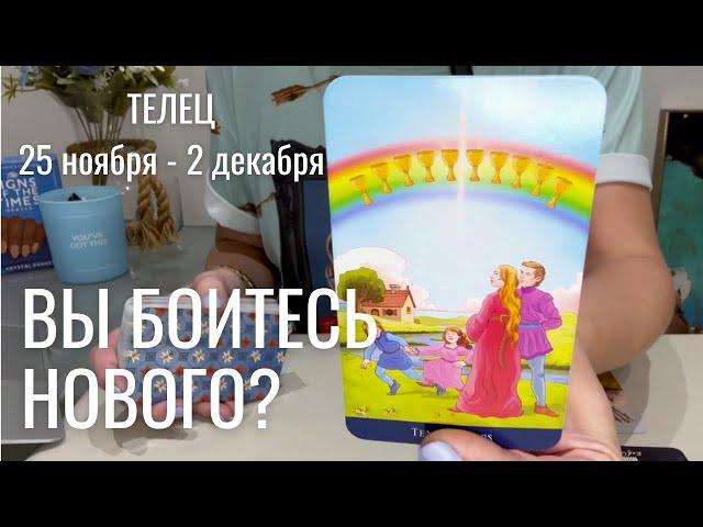 ТЕЛЕЦ : Вы боитесь нового? | Неделя 25 ноября - 2 декабря 2024 таро прогноз