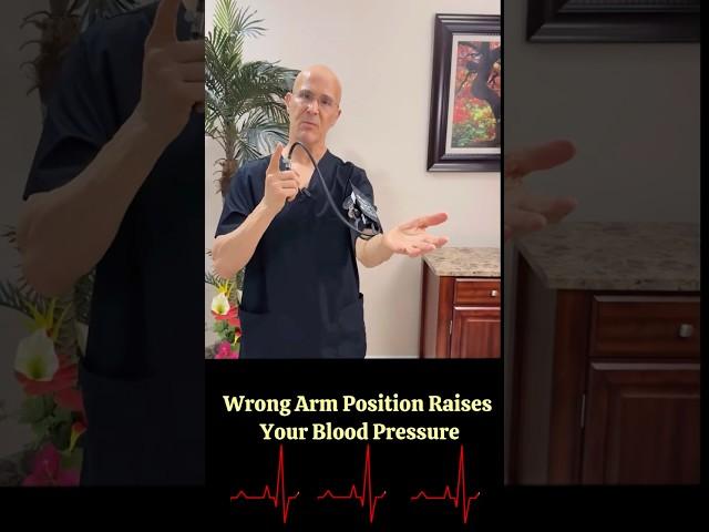 Wrong Arm Position Raises Your Blood Pressure!  #drmandell #health #bloodpressure #BP
