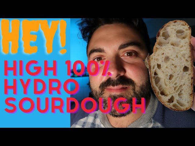 High hydrated sourdough 100% hydro.