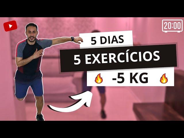 Treino em casa para PERDER PESO e REDUZIR MEDIDAS em APENAS 5 DIAS
