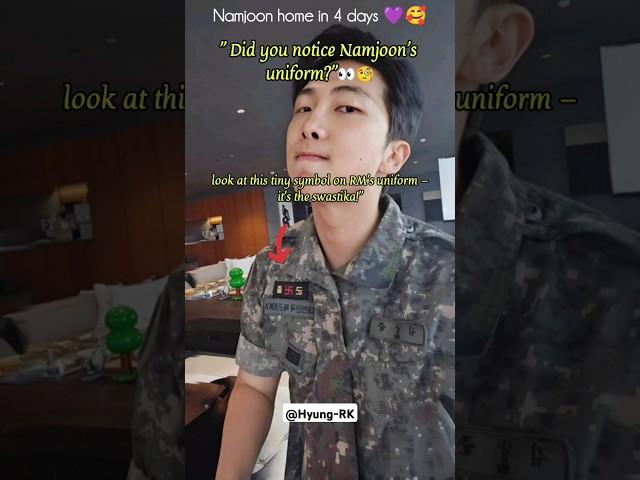 RM IG UPDATE look at RM’s uniform, it’s the swastika!  #rm #namjoon #shorts #bts