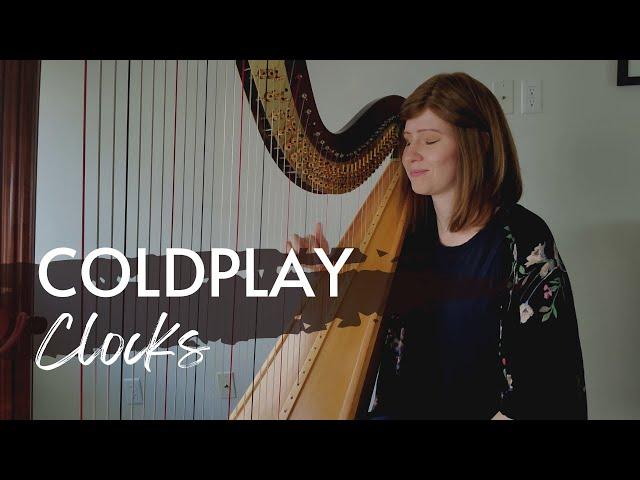 Coldplay: Clocks (Harp Cover) + Lever & Pedal Harp Sheet Music