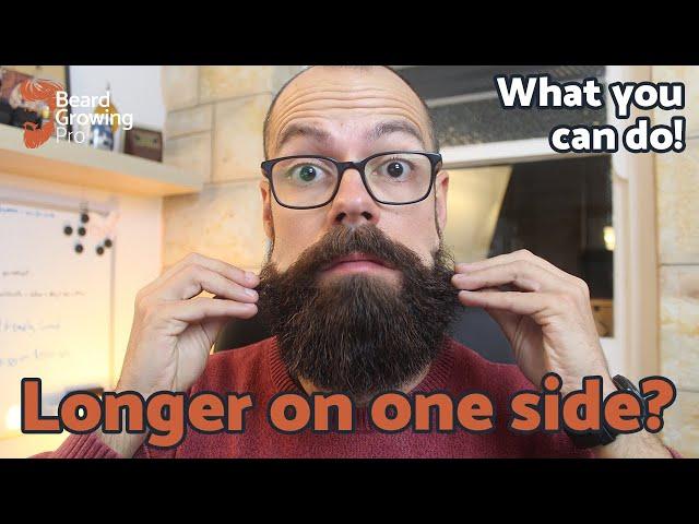 Beard growing longer on one side | Tricks you can try!