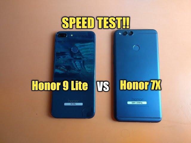 Honor 9 lite vs Honor 7X - Speed Test!!