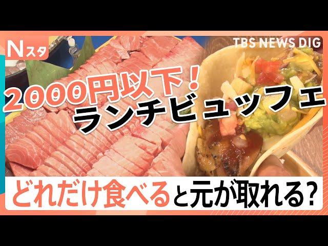 2000円以下で食べ放題のお得なランチビュッフェ！どれだけ食べると元が取れるのか、大調査！【それスタ】｜TBS NEWS DIG