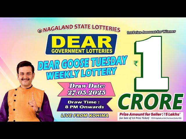 LOTTERY SAMBAD DEAR 8 PM 27.05.2025 NAGALAND LOTTERY LIVE DEAR LOTTERY LIVE LOTTERY SAMBAD LIVE
