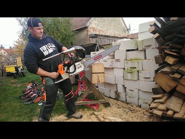 Stihl ms 660 vs stihl race chainsaw.