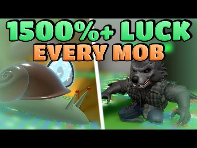 Defeating Every Mob With 1500% Loot Luck! - Bee Swarm Simulator