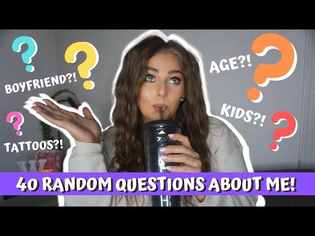 40 RANDOM QUESTIONS TAG *Get to Know Me!* | weezasworld