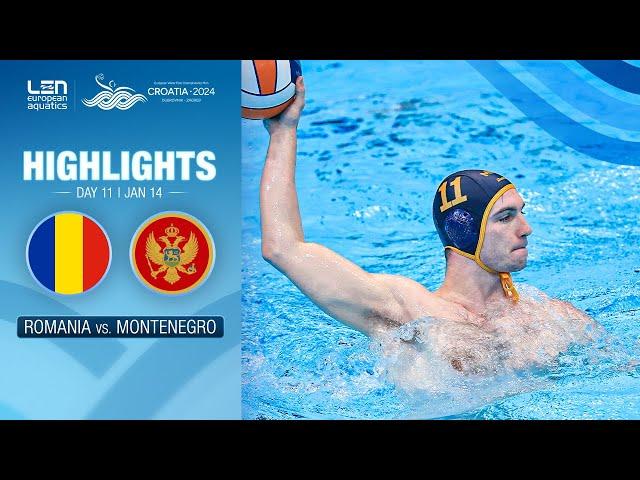 Romania vs. Montenegro Highlights | Classifications | European Water Polo Championships 2024