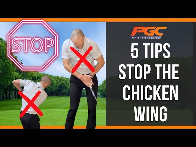 Time To Stop The Chicken Wing - Simple Golf Drills Explained