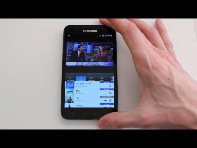 Preview of Bell TV on-demand streaming app for Android