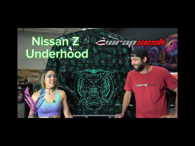 400Z Underhood Tattoo Flash Art Vinyl Wrap