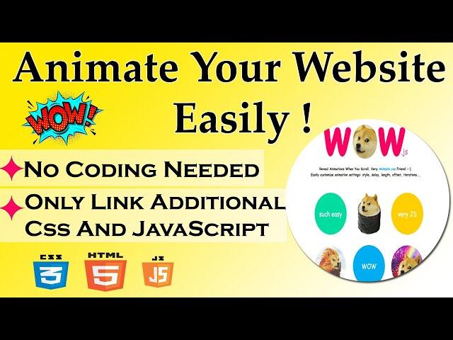 Animate Website | Text Animation CSS | Web Design Animation | Animate CSS