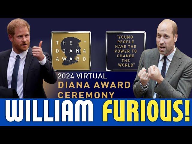 WATCH Prince Harry's Emotional Tribute at Diana Award Ceremony 2024 | William Not Taking It Easy!