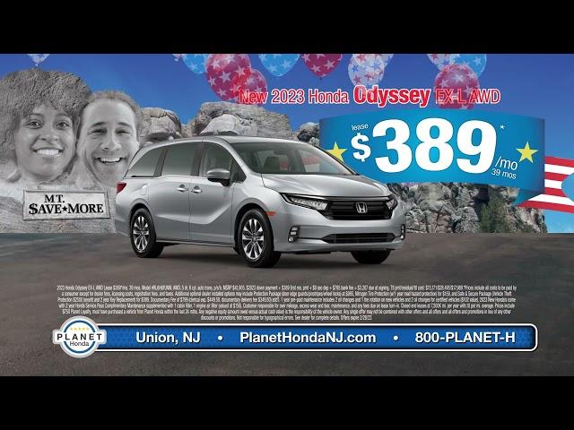 SAVE*MORE on a new Honda Odyssey at Planet Honda NJ