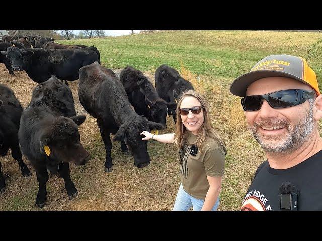 She never thought this would happen...farm chores with my homestead hottie!